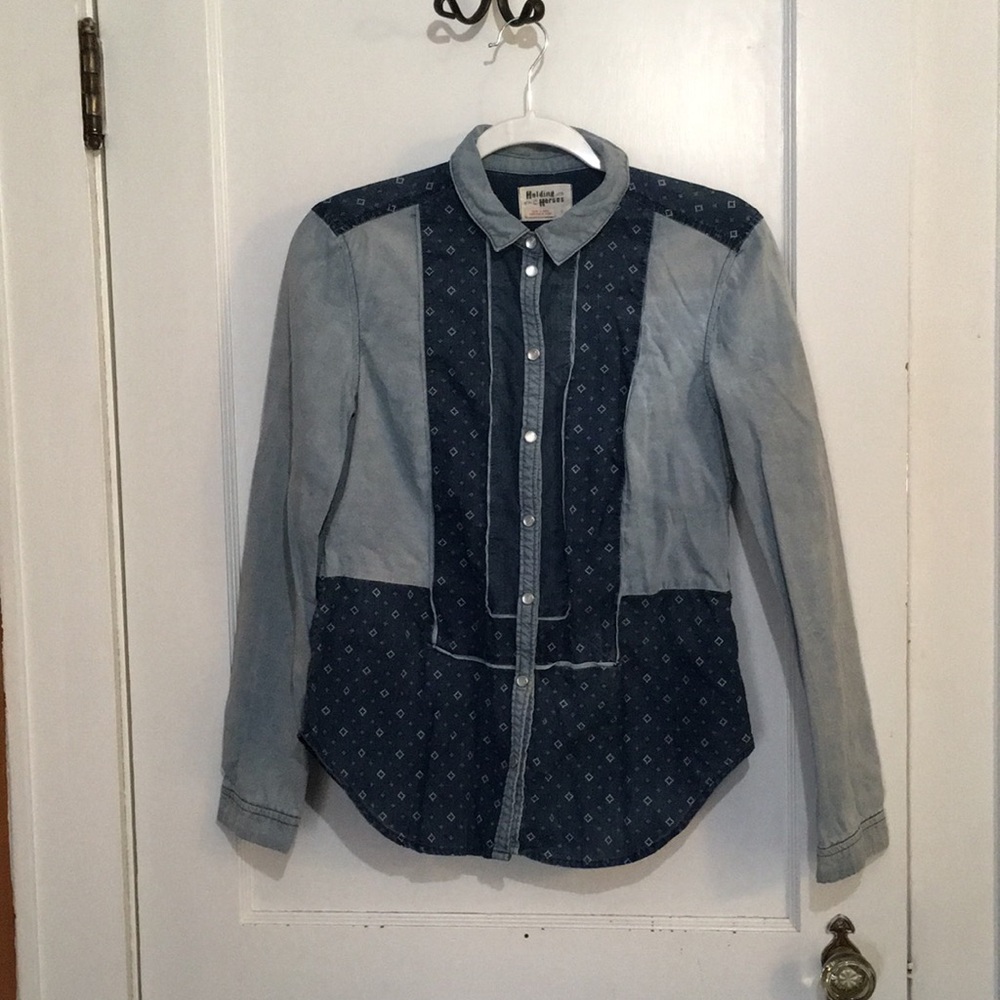 Holding Horses (Anthropologie) Denim top